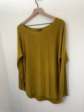Vince Wool Cashmere Blend V Neck Tunic Sweater Medium